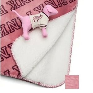 PINK Victoria's Secret Blanket with Plush Dog